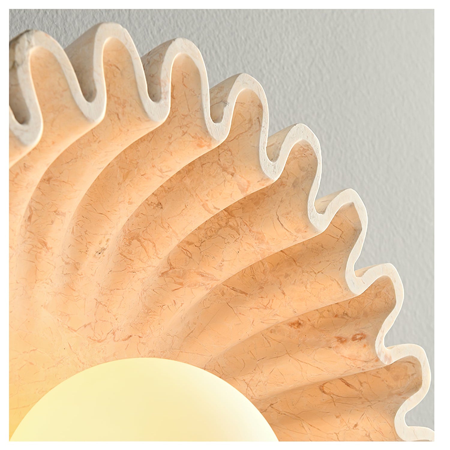 Sunray Rustic Glass Wall Lamp