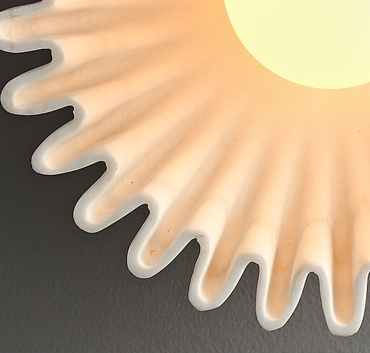 Sunray Rustic Glass Wall Lamp