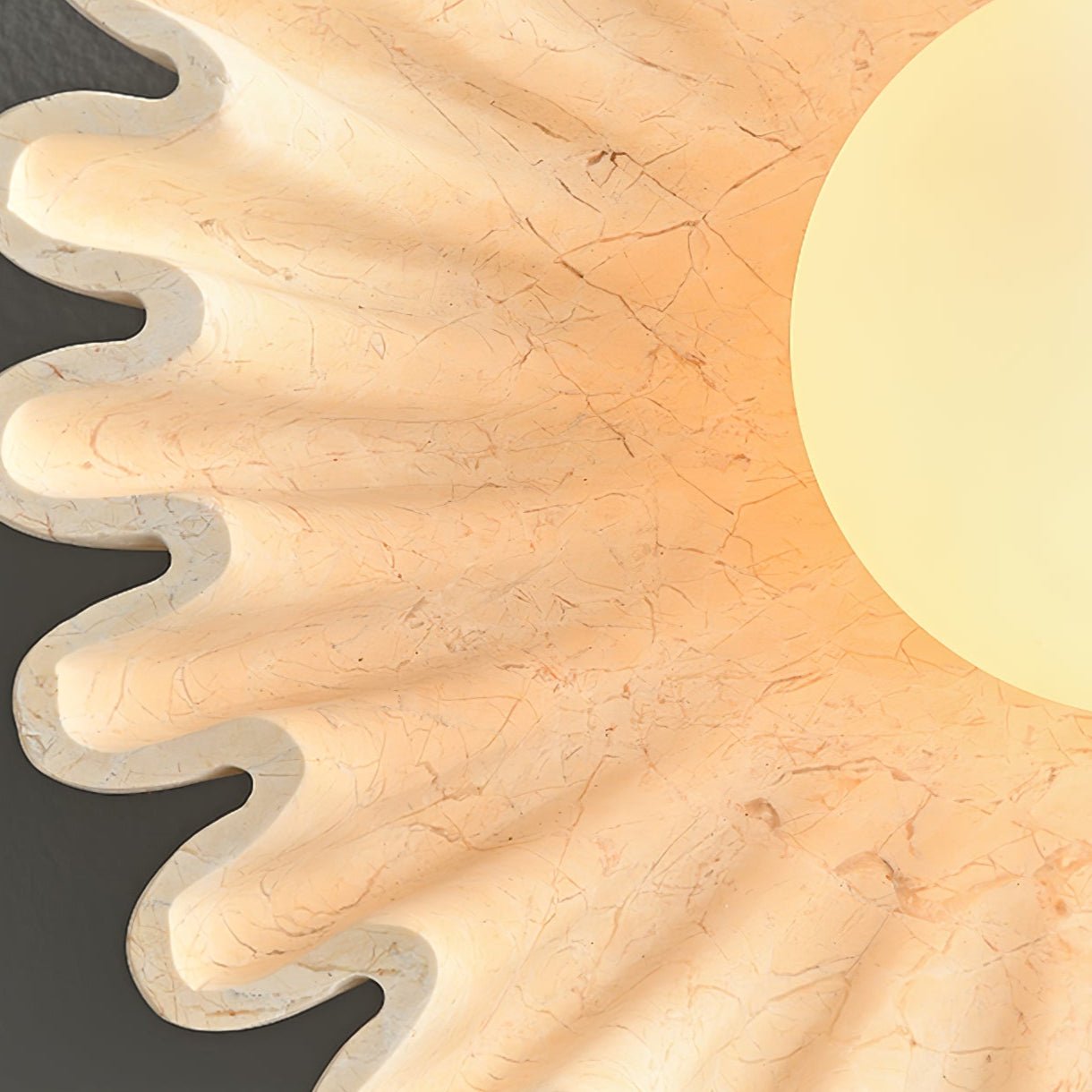 Sunray Rustic Glass Wall Lamp