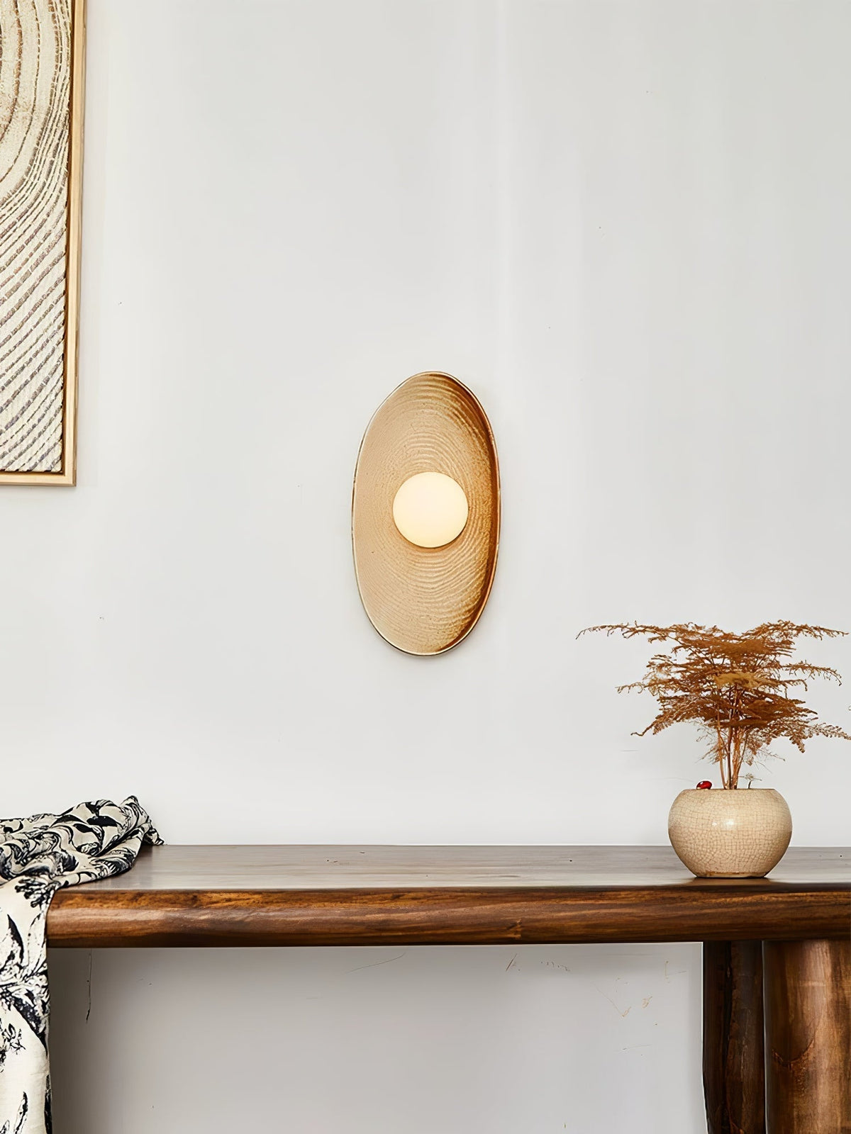 Marisella Rustic Marble Wall Lamp