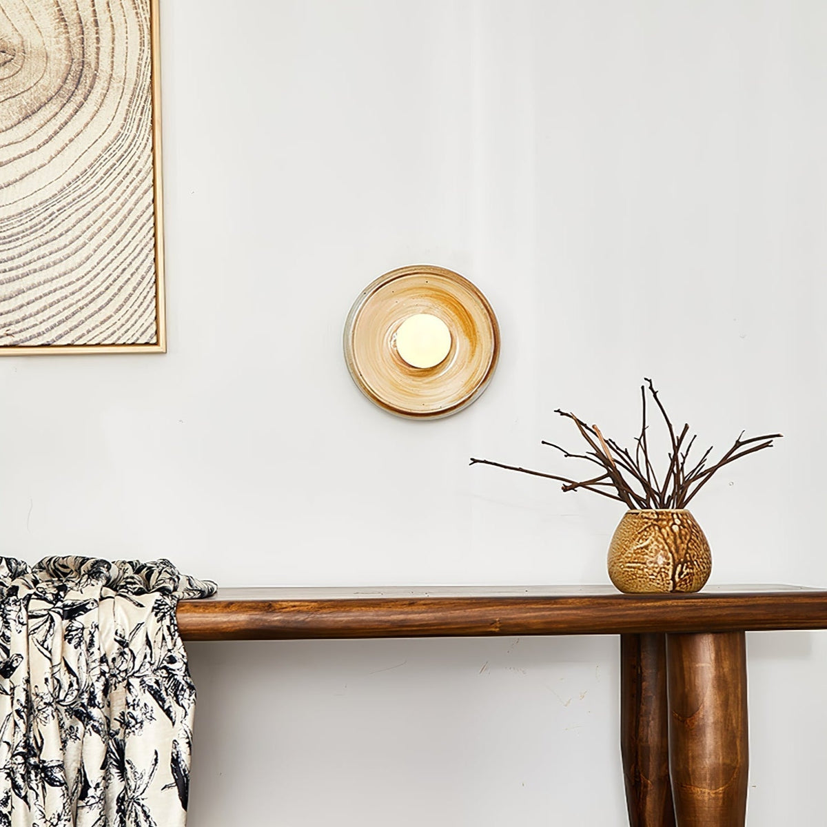 Marisella Rustic Marble Wall Lamp