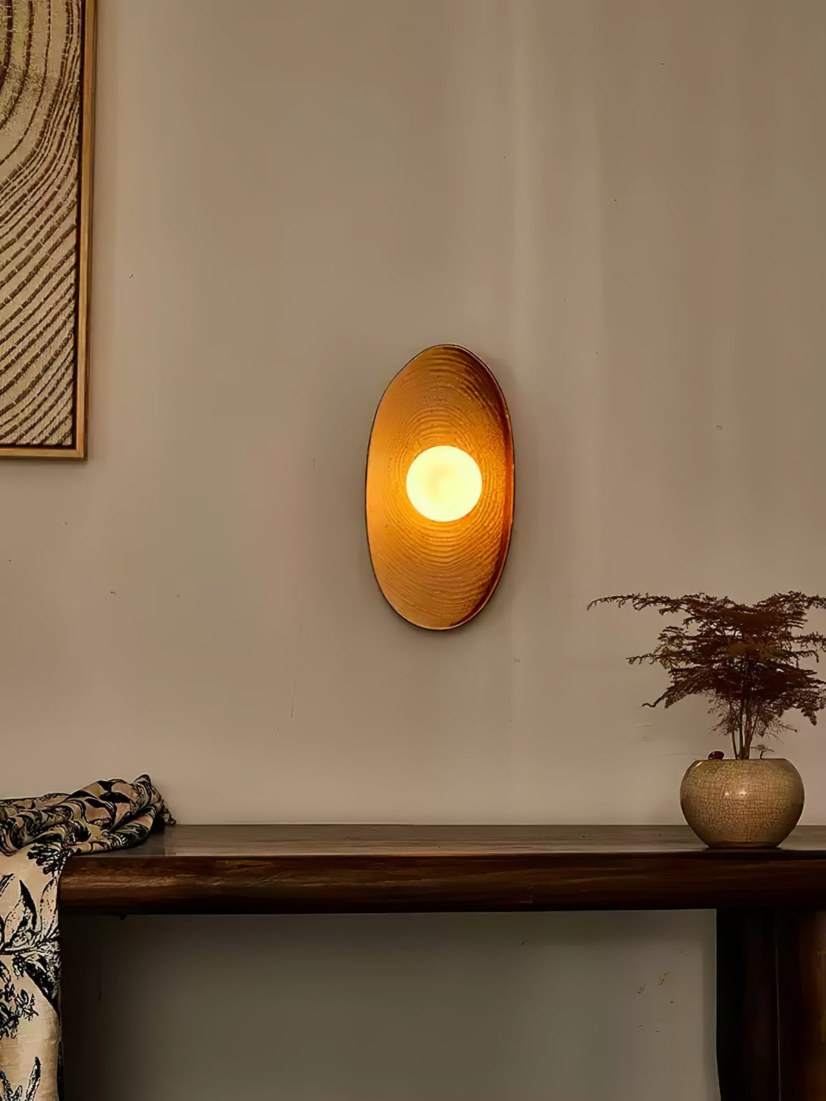 Marisella Rustic Marble Wall Lamp