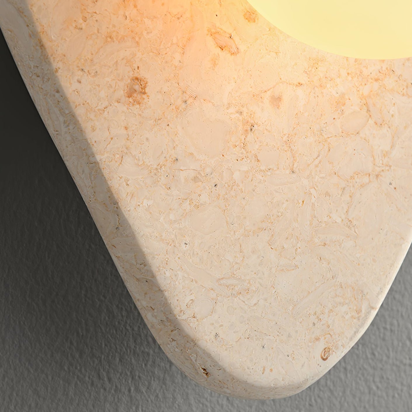 Pebble Rustic Marble Wall Light