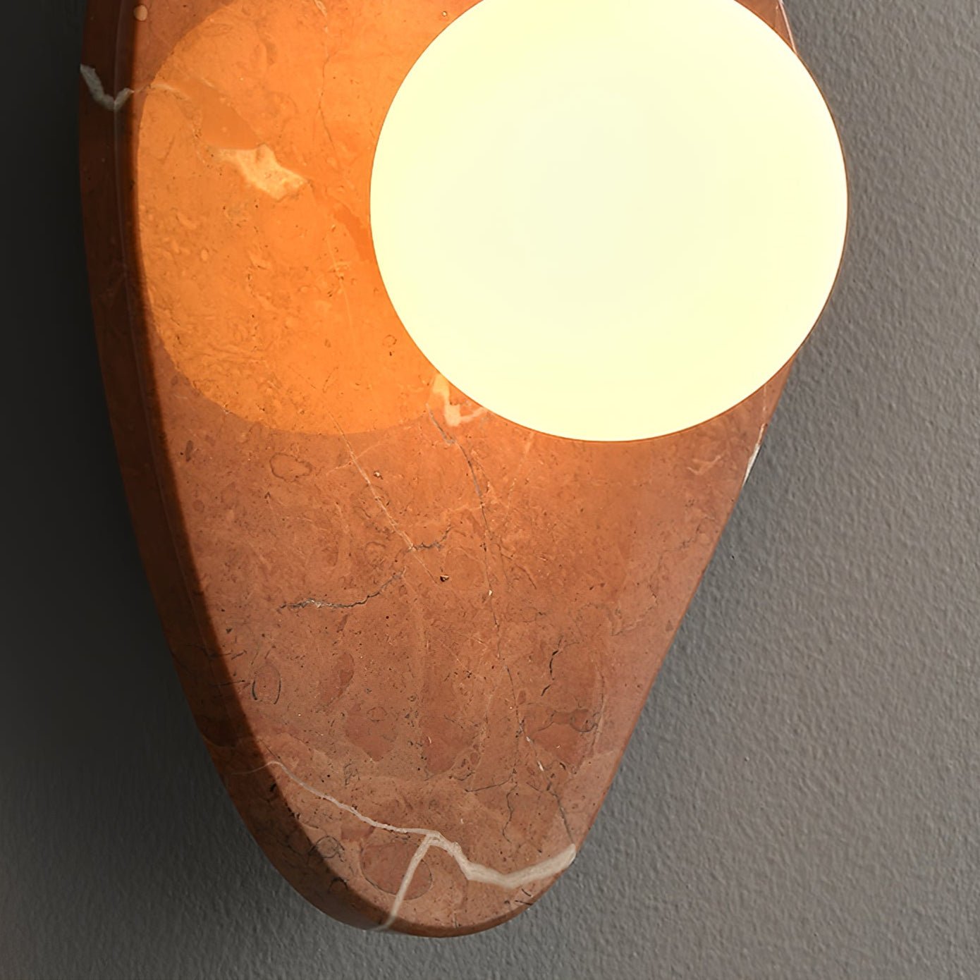 Pebble Rustic Marble Wall Light