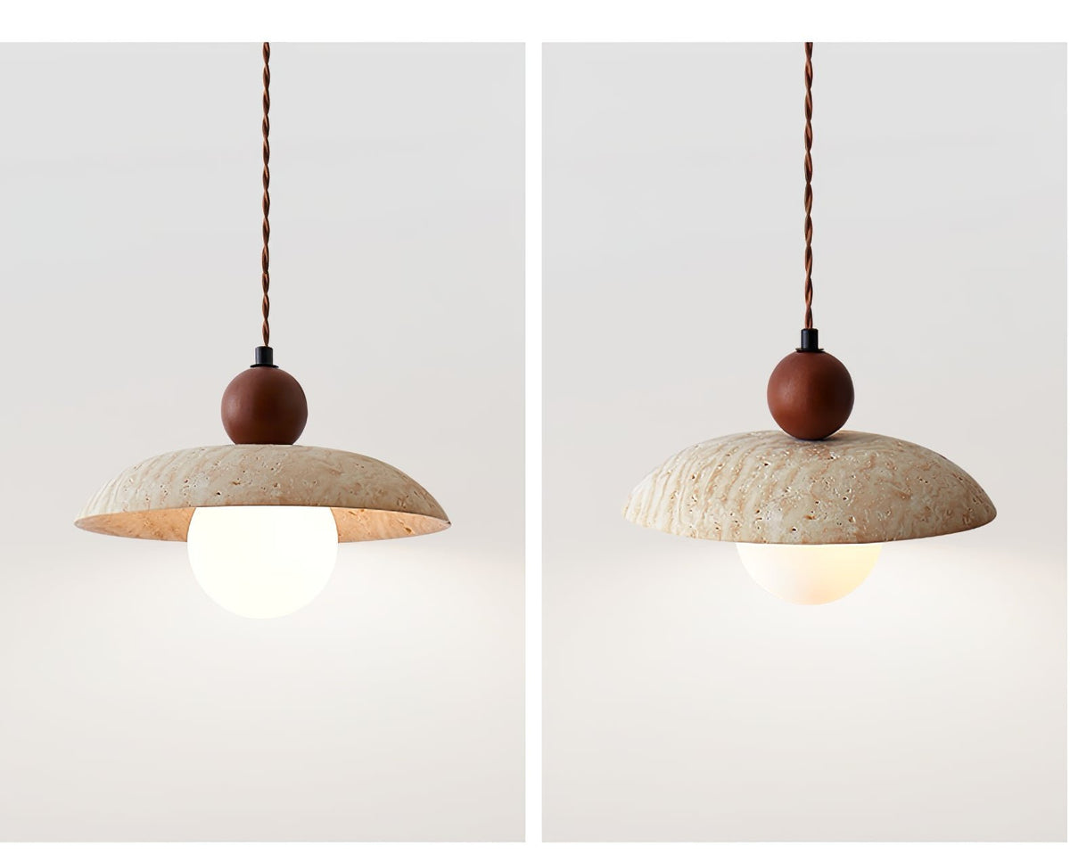 Nerix Travertine Pendant Light