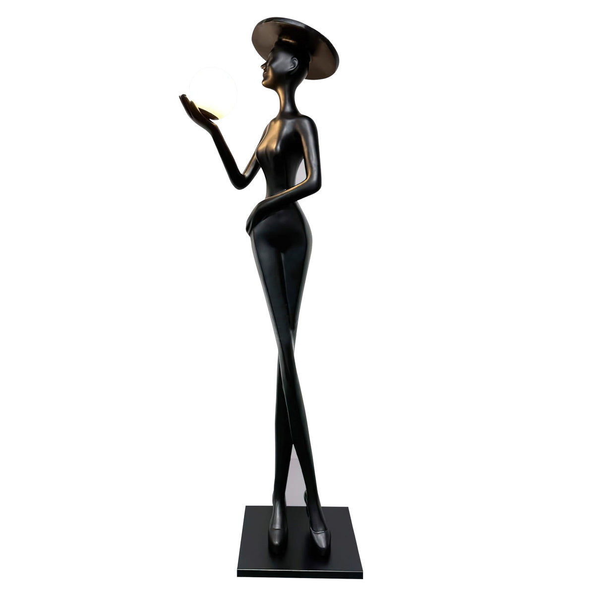 Zevinen Elegant Black Floor Lamp