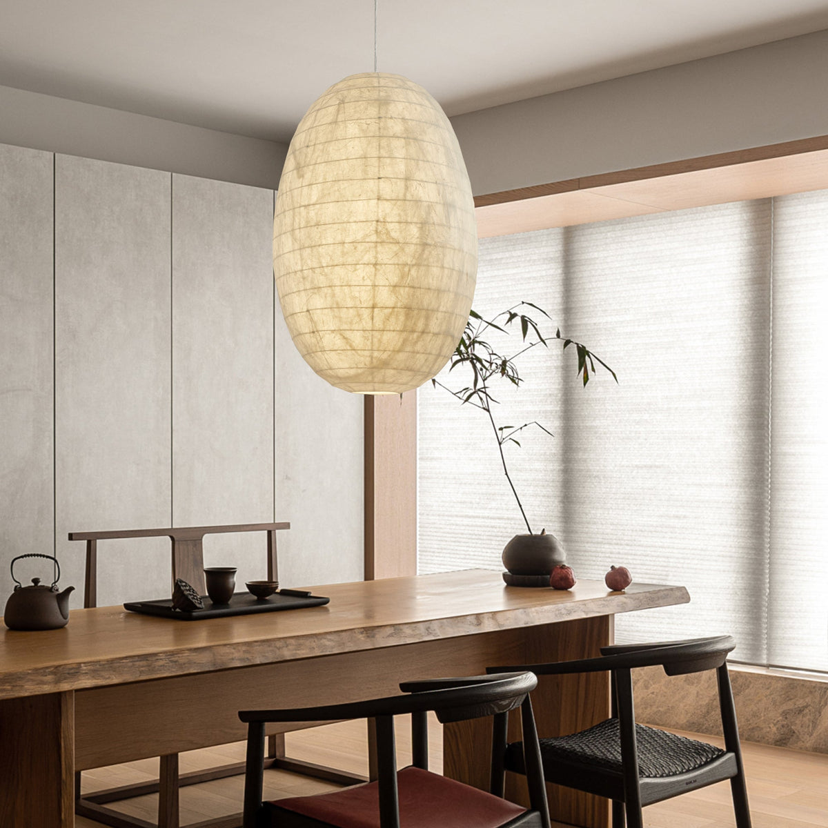 Cove Silk Retro Pendant Light