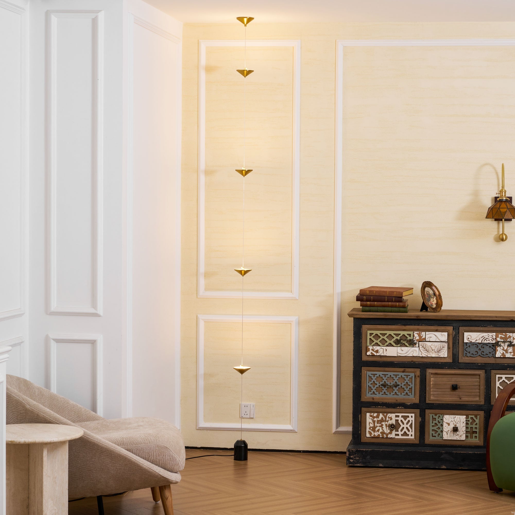 Oakhaven Marble Floor Lamp