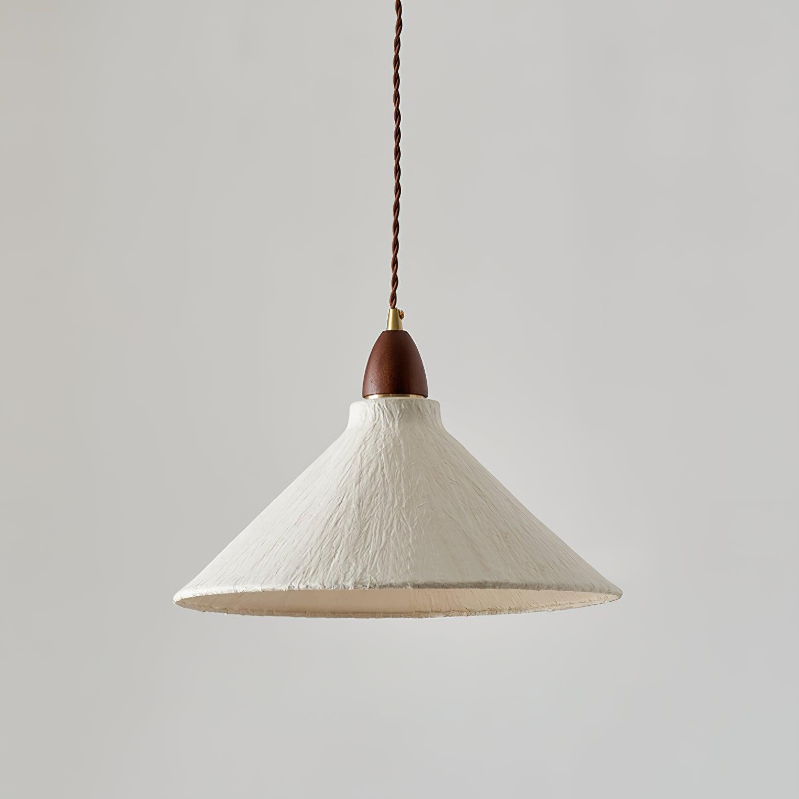 Locan Paper & Wood Pendant Lamp