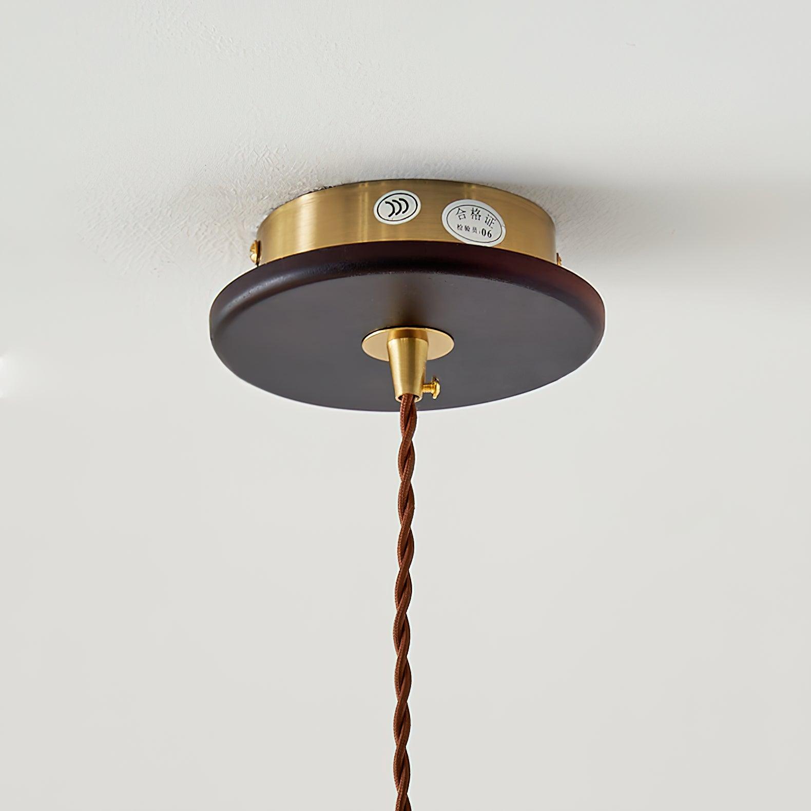 Locan Paper & Wood Pendant Lamp