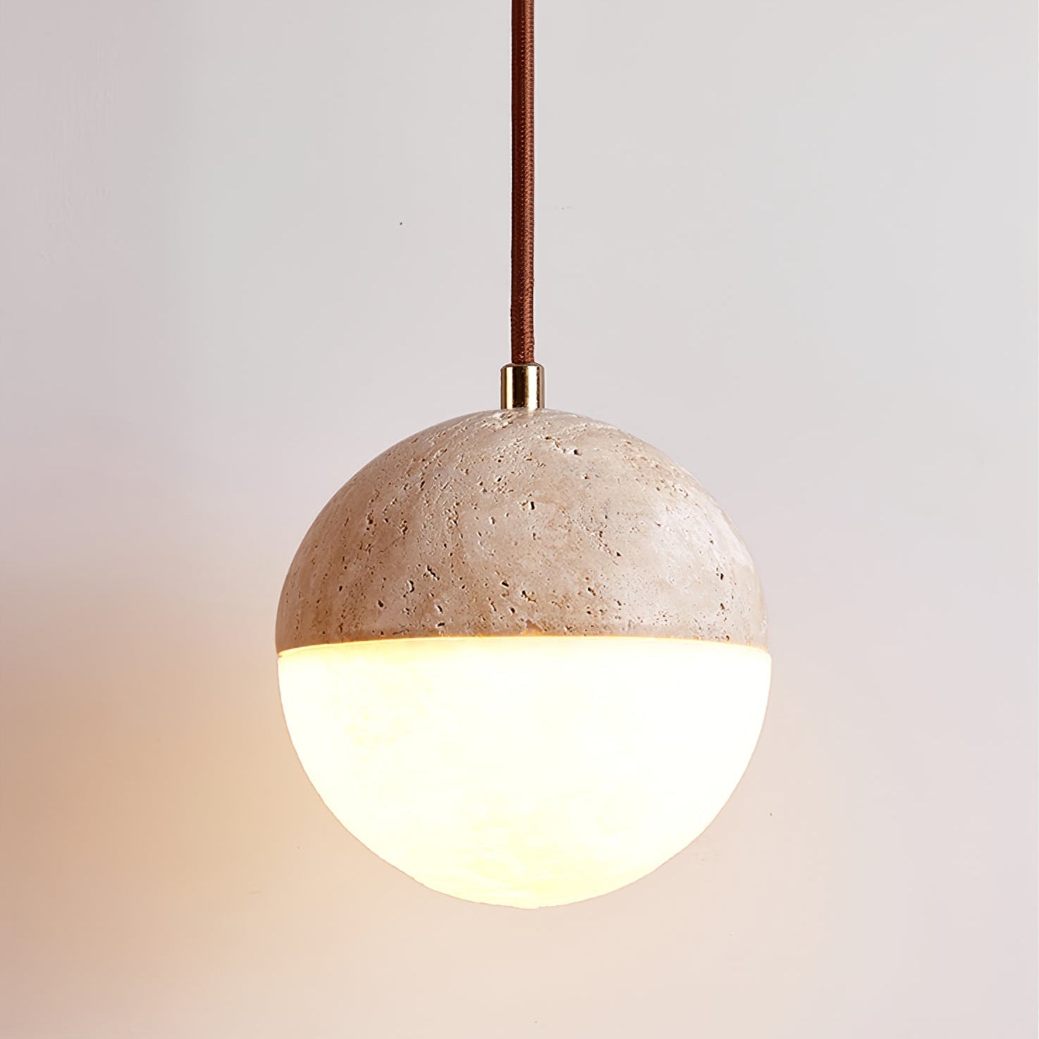 Soren Travertine Pendant Light - Neutral Decor