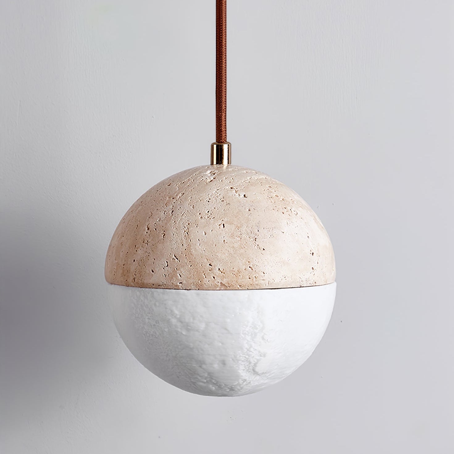 Soren Minimalist Travertine Pendant Light