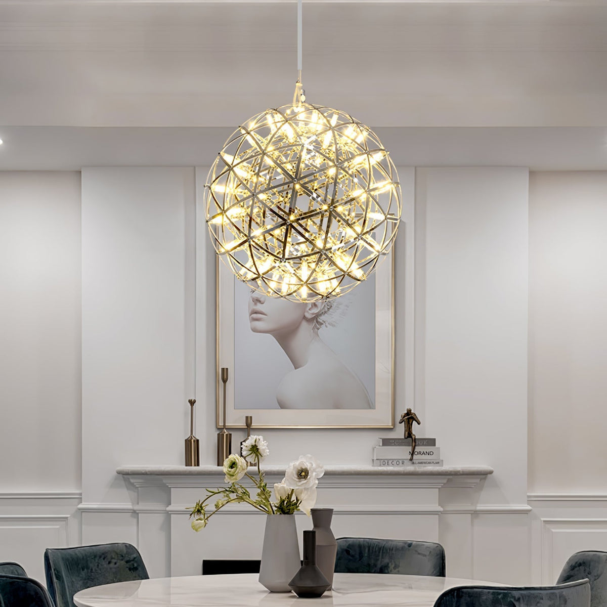 Sylvarin Gold Spark Ball Pendant Light