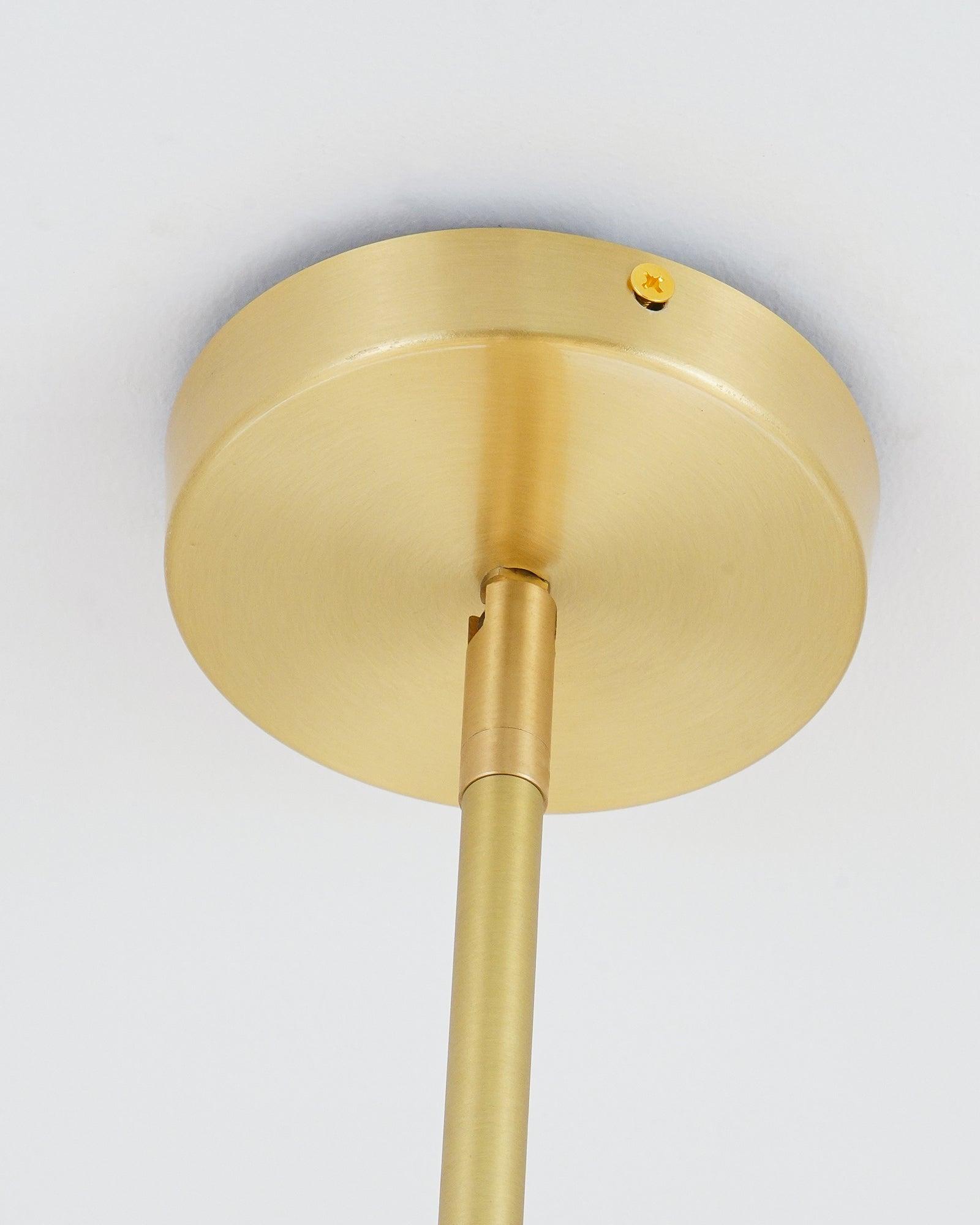 Leander Chandelier Sphere & Stem Modern Gold LED