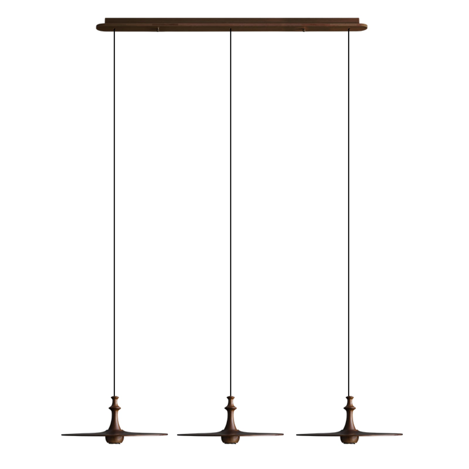 Syrinyra Sculptural Wood Disc Pendant Light