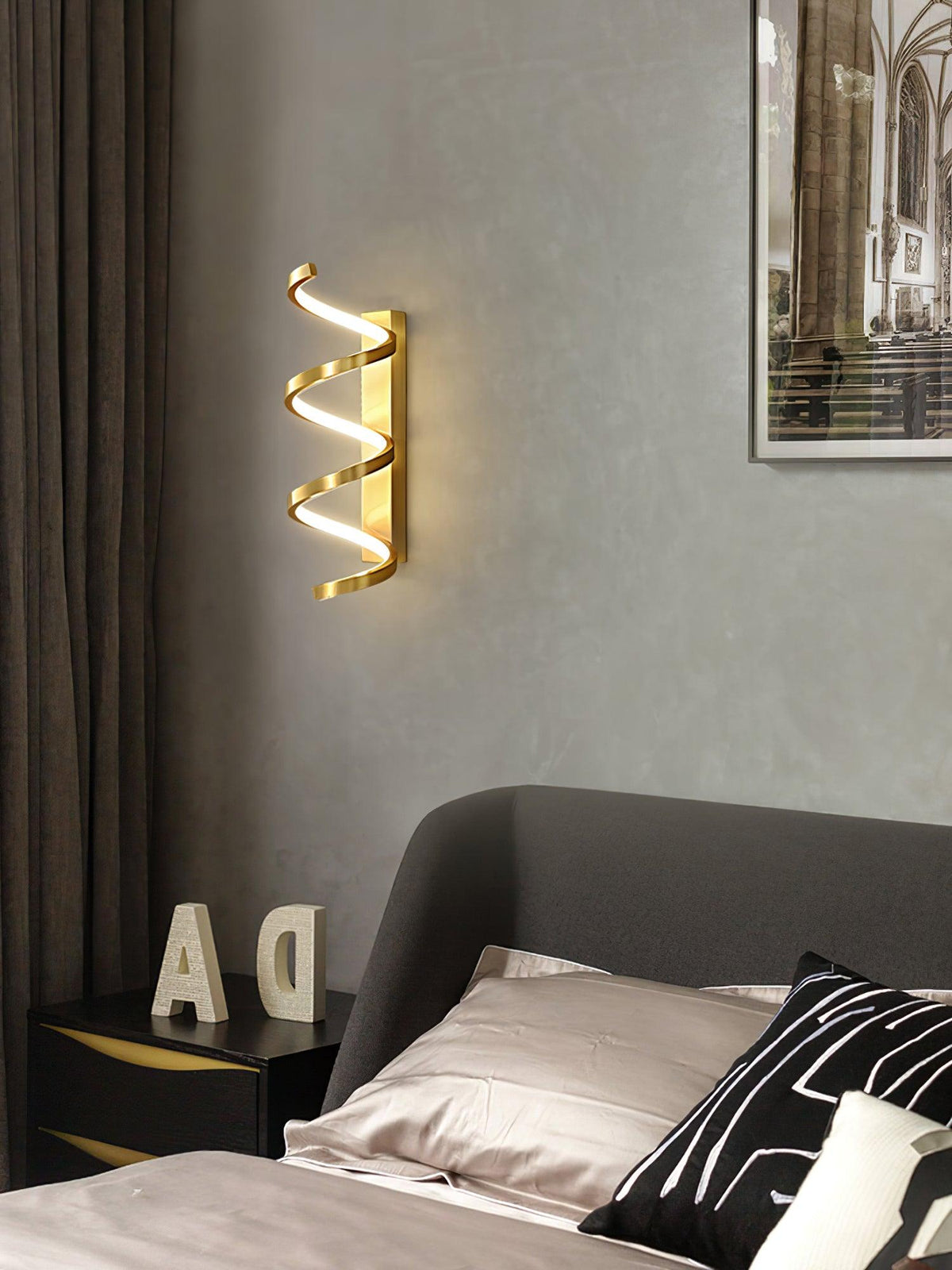 Asilion Nordic Art Spiral Wall Light