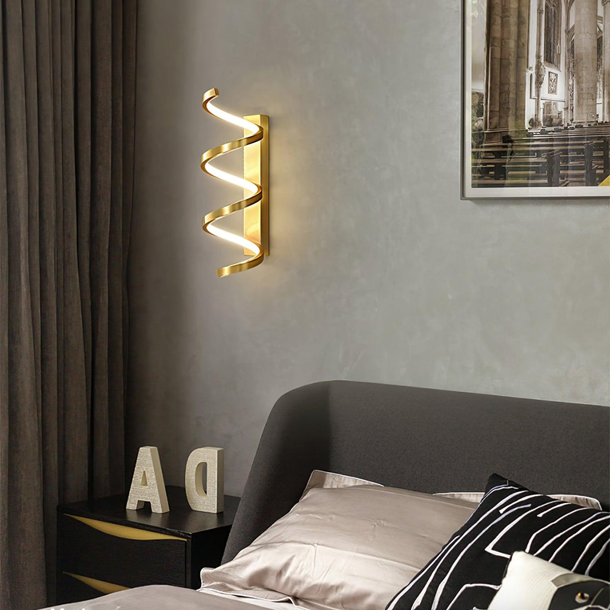 Asilion Nordic Art Spiral Wall Light