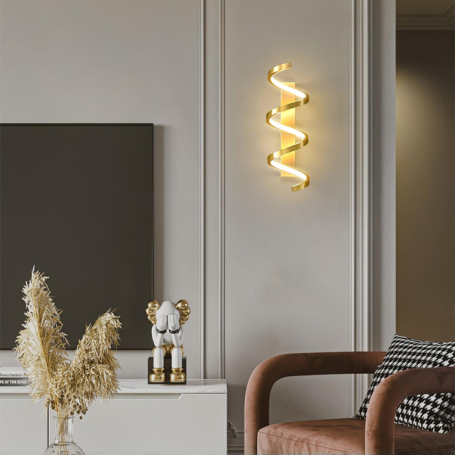 Asilion Nordic Art Spiral Wall Light