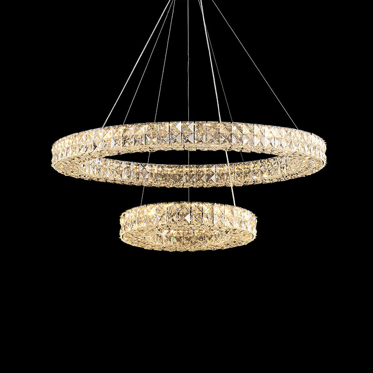 Luxerian Chandelier Crystal Ring Spiridon Luxe