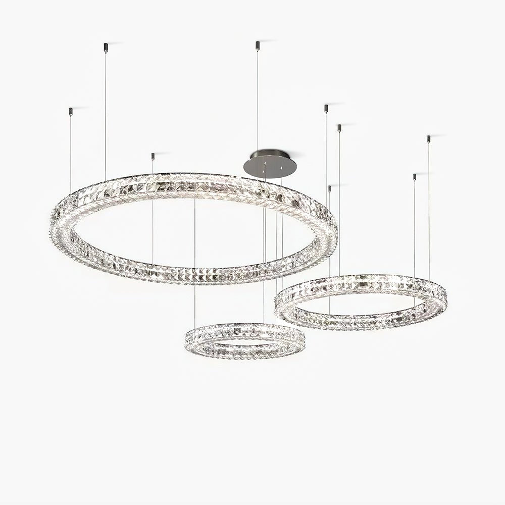 Luxerian Chandelier Crystal Ring Spiridon Luxe