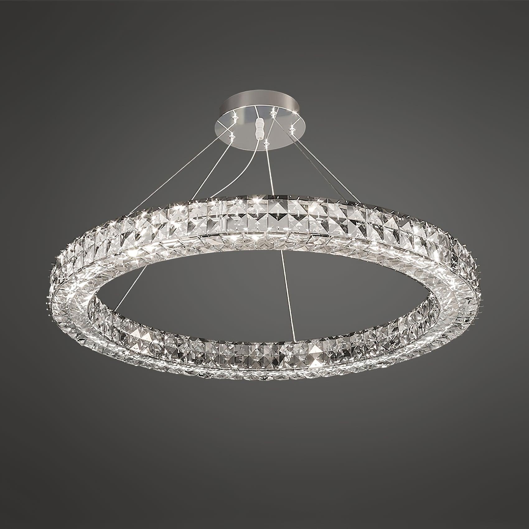 Luxerian Chandelier Crystal Ring Spiridon Luxe