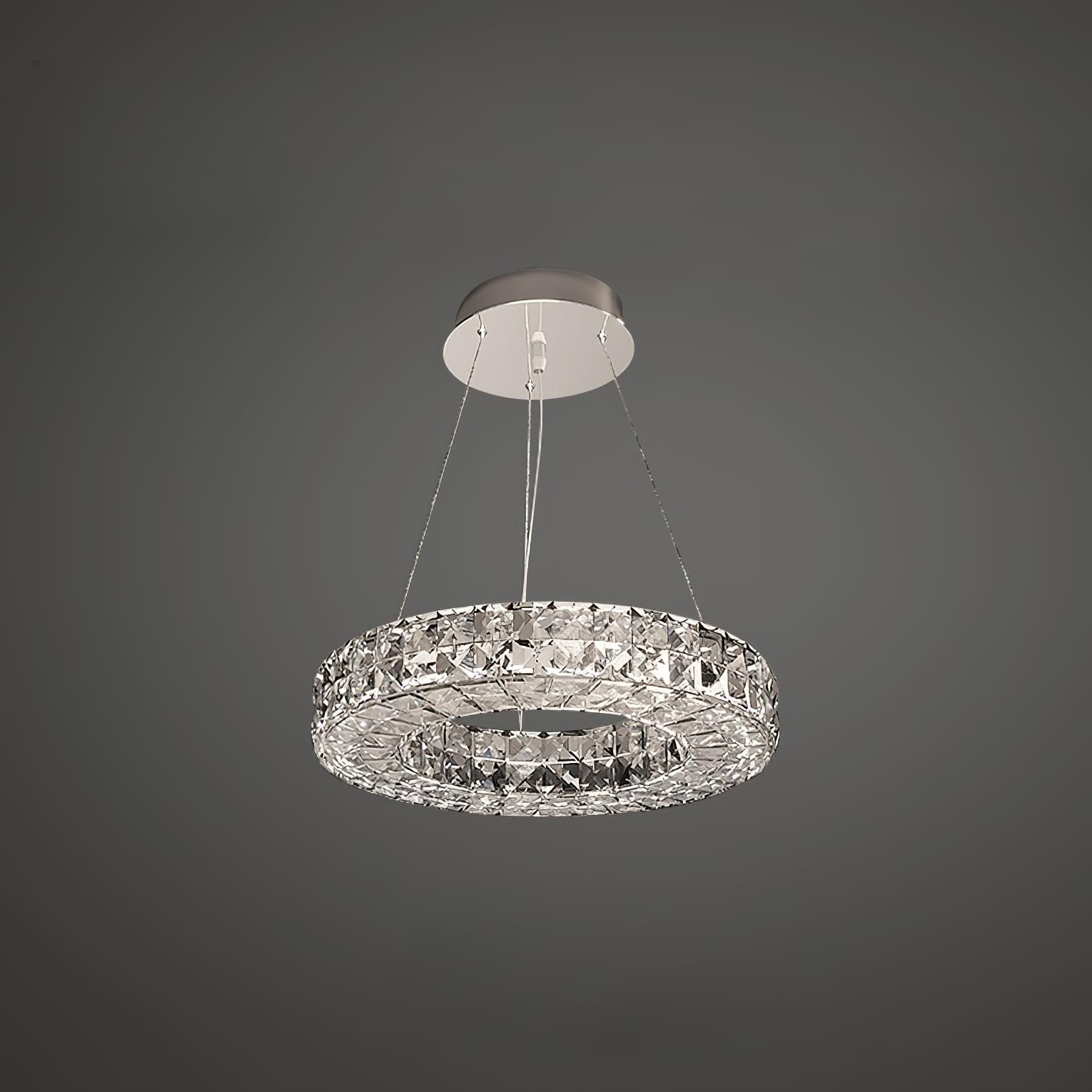 Luxerian Chandelier Crystal Ring Spiridon Luxe