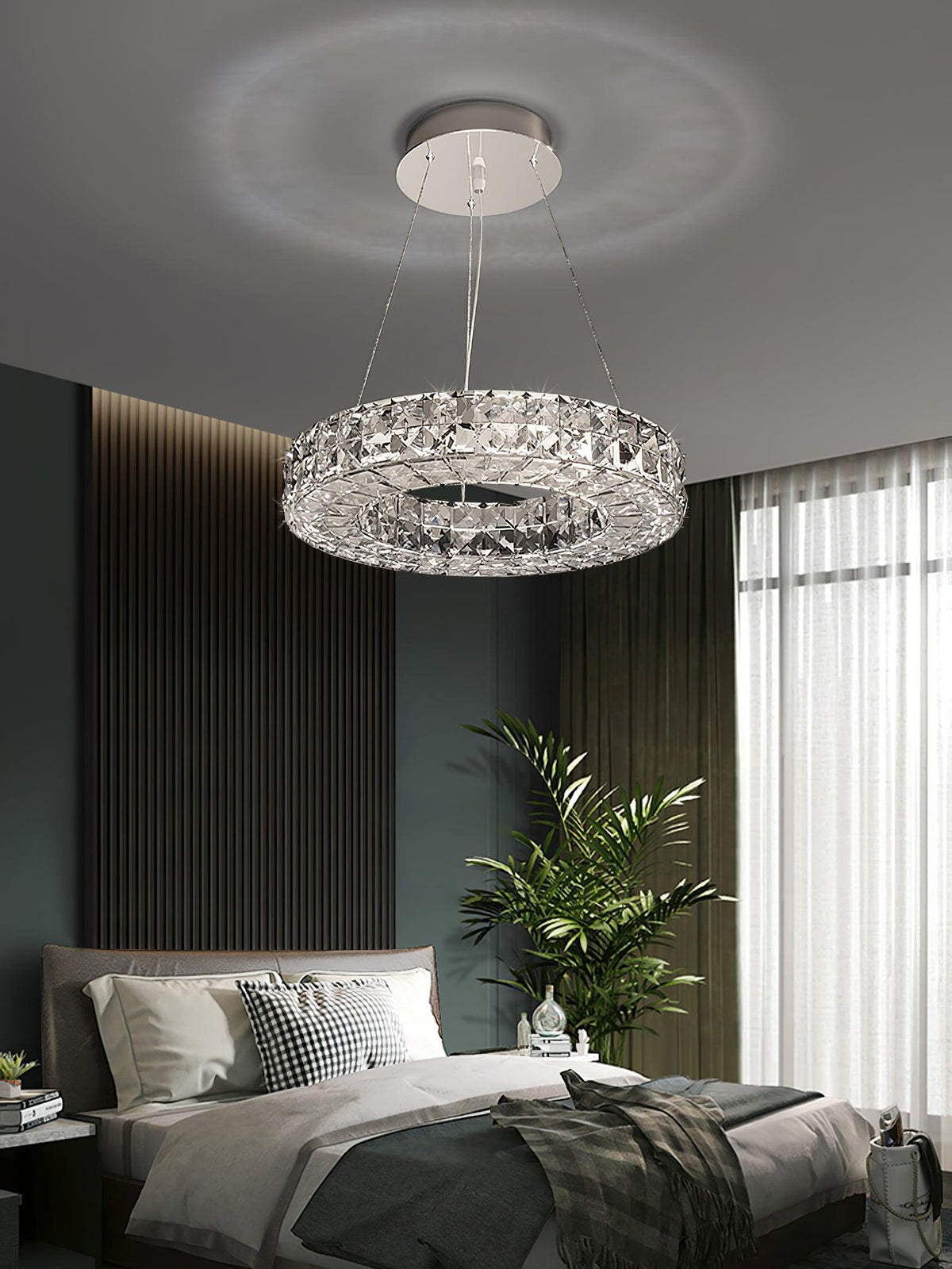 Luxerian Chandelier Crystal Ring Spiridon Luxe