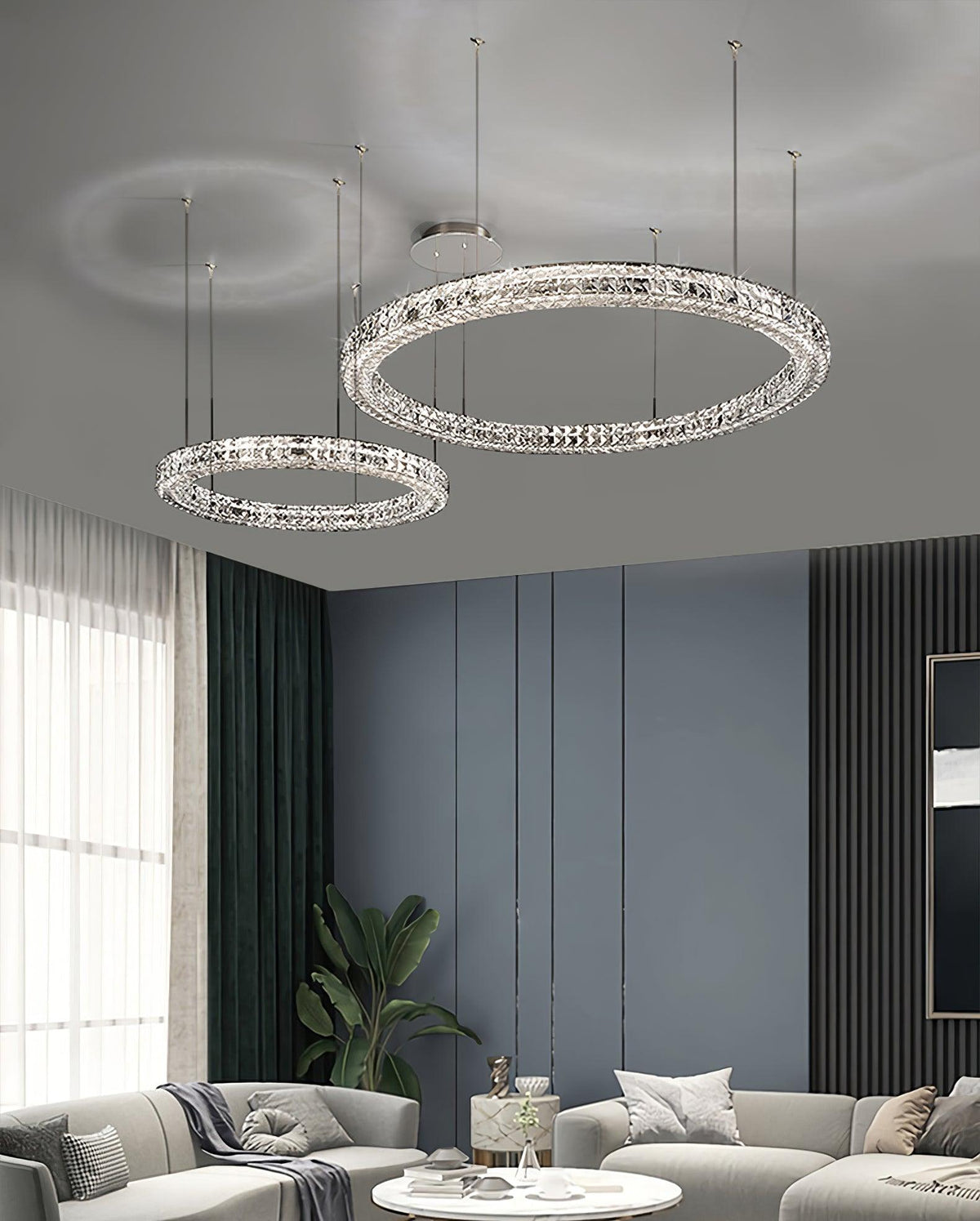 Luxerian Chandelier Crystal Ring Spiridon Luxe