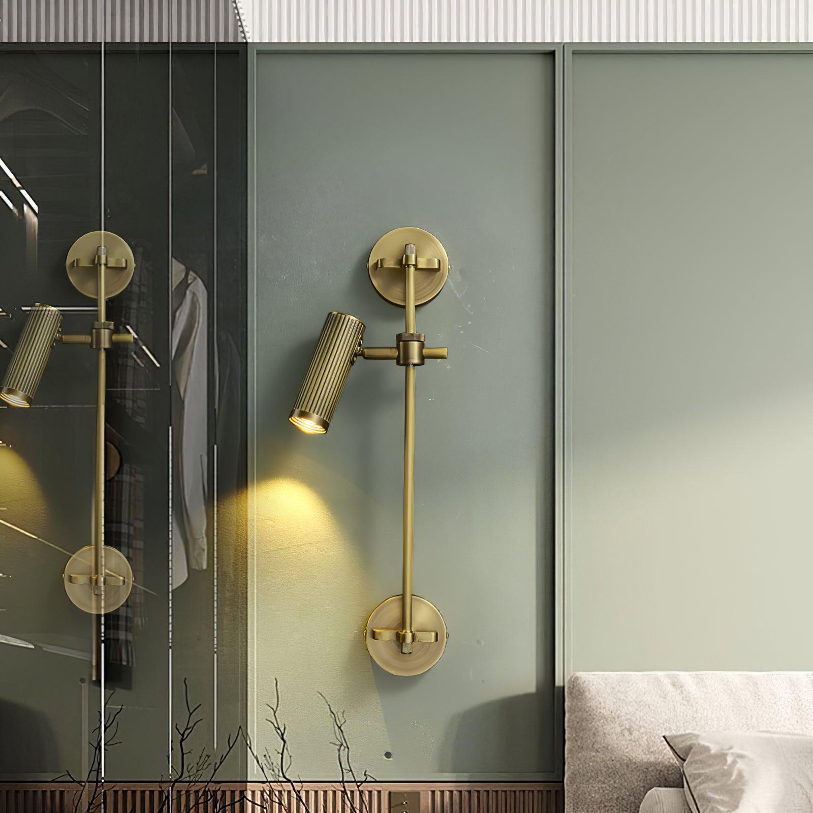 Kirixel Brass Industrial Wall Lamp