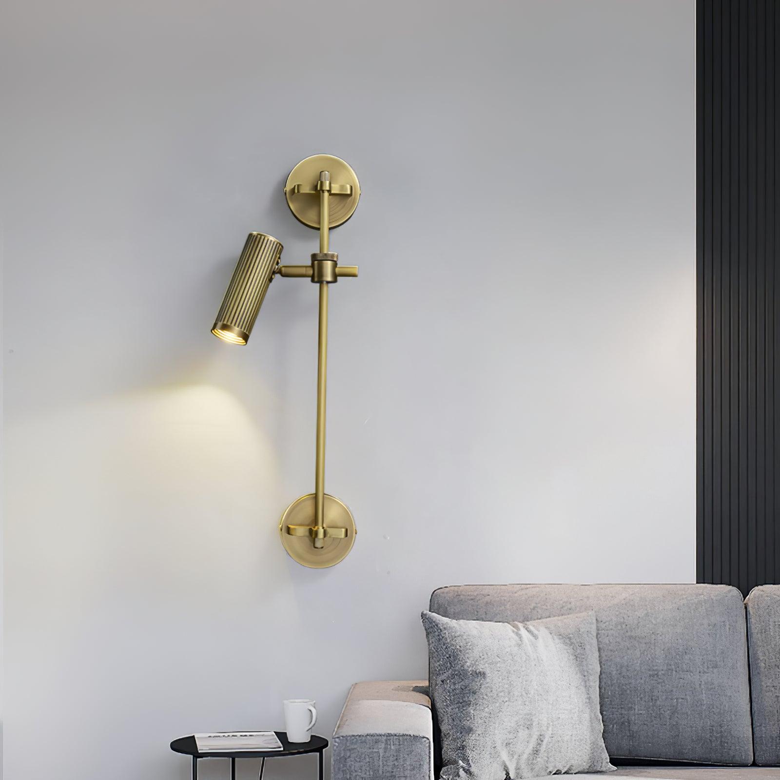 Kirixel Brass Industrial Wall Lamp