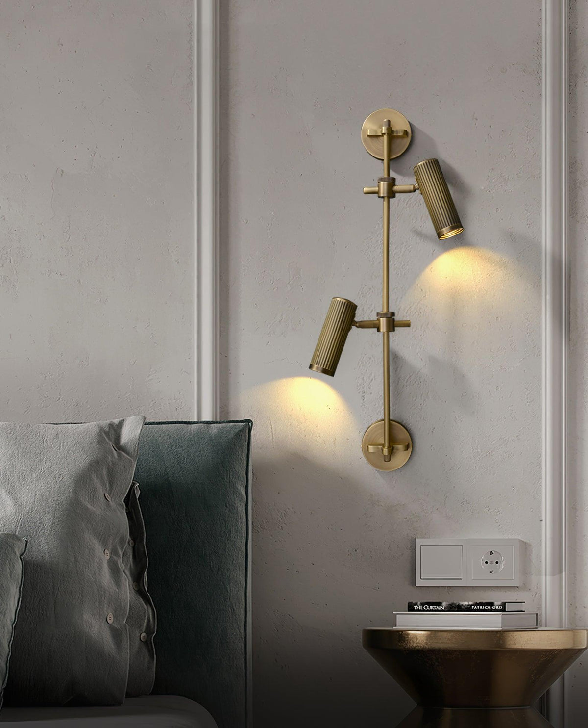 Kirixel Brass Industrial Wall Lamp