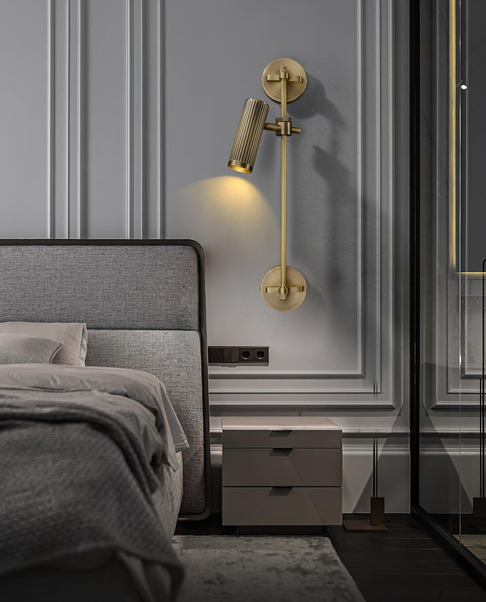 Kirixel Brass Industrial Wall Lamp