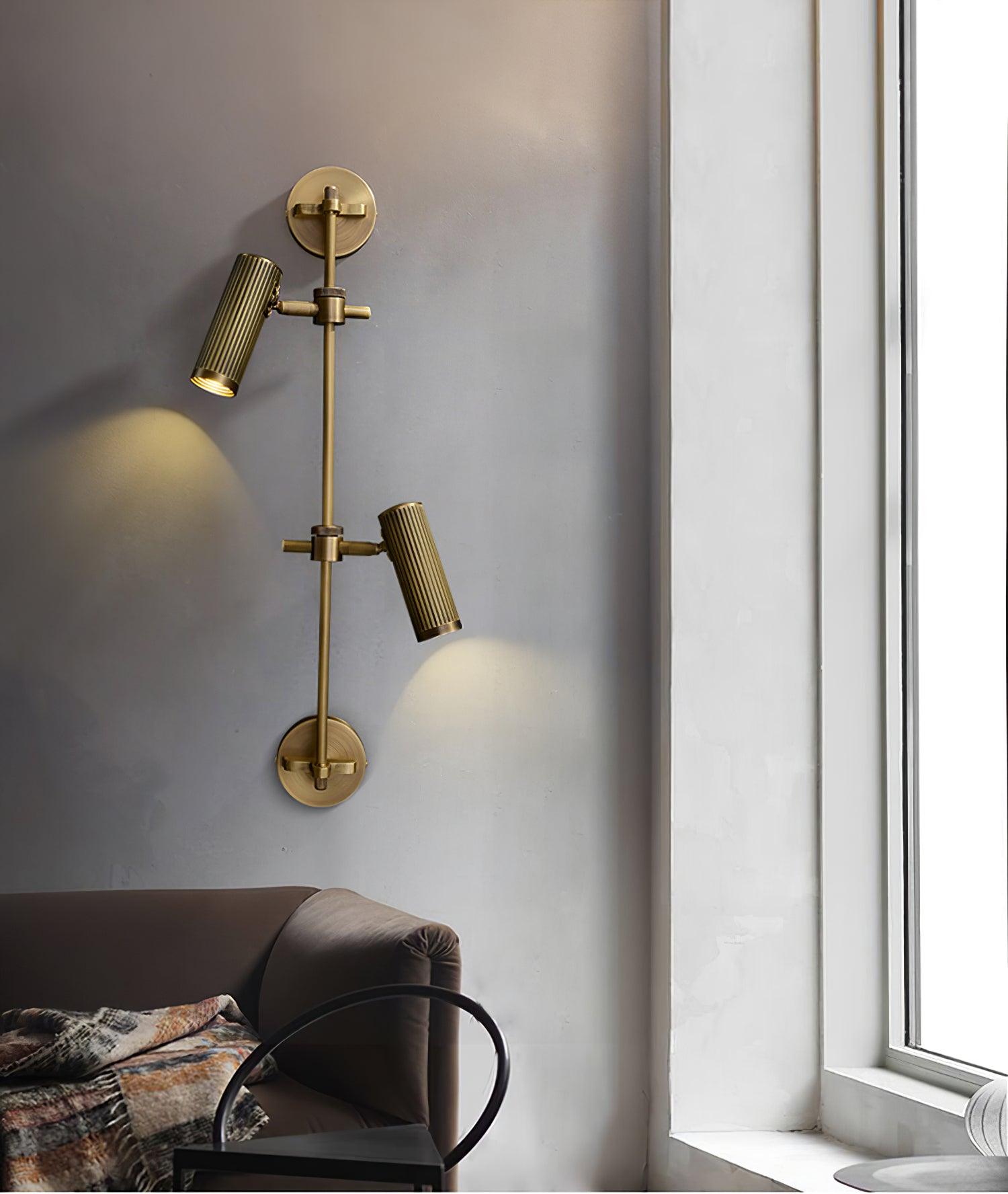 Kirixel Brass Industrial Wall Lamp