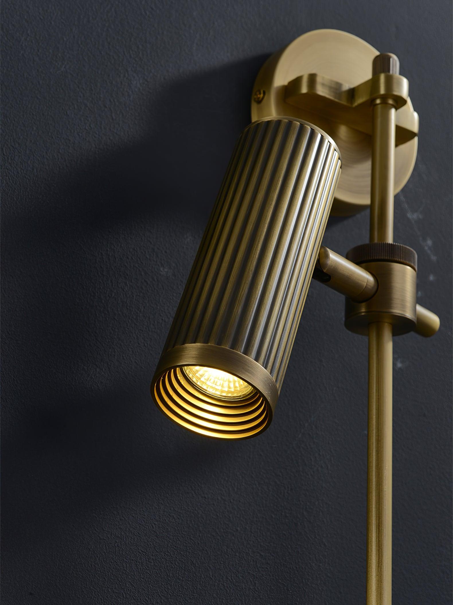 Kirixel Brass Industrial Wall Lamp