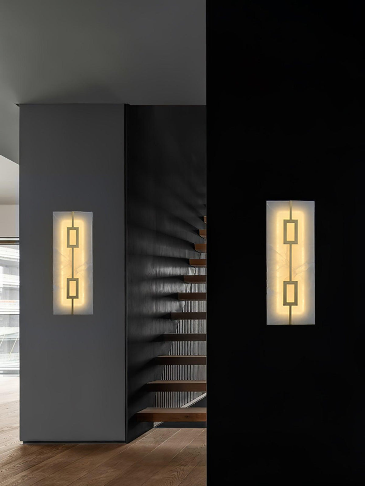 Alvelor Geometric Alabaster Wall Light