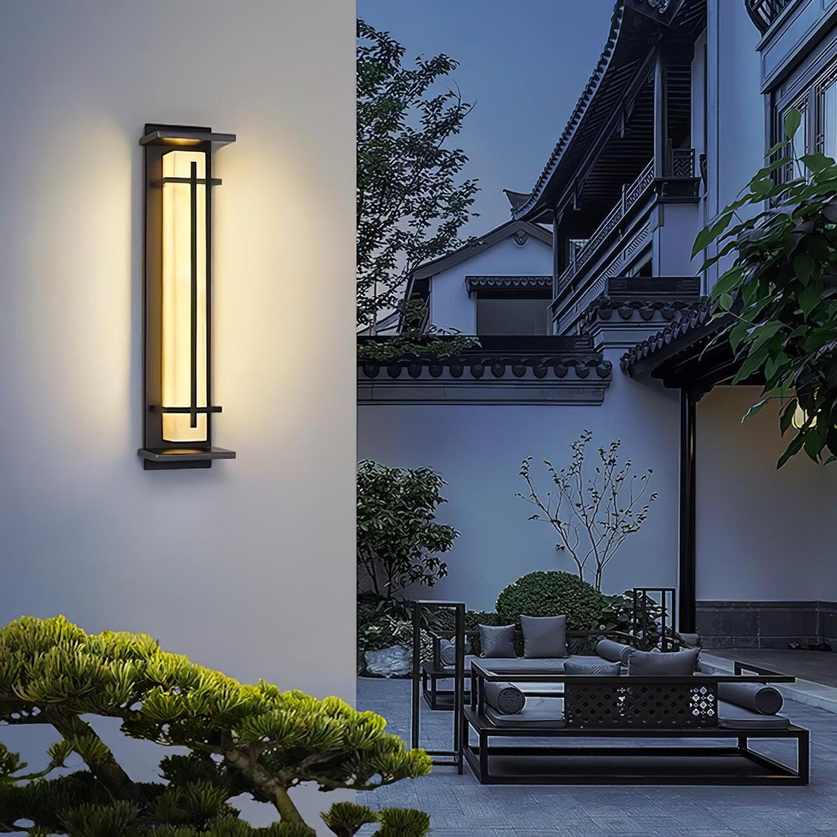 Marcell Alabaster Square Wall Light