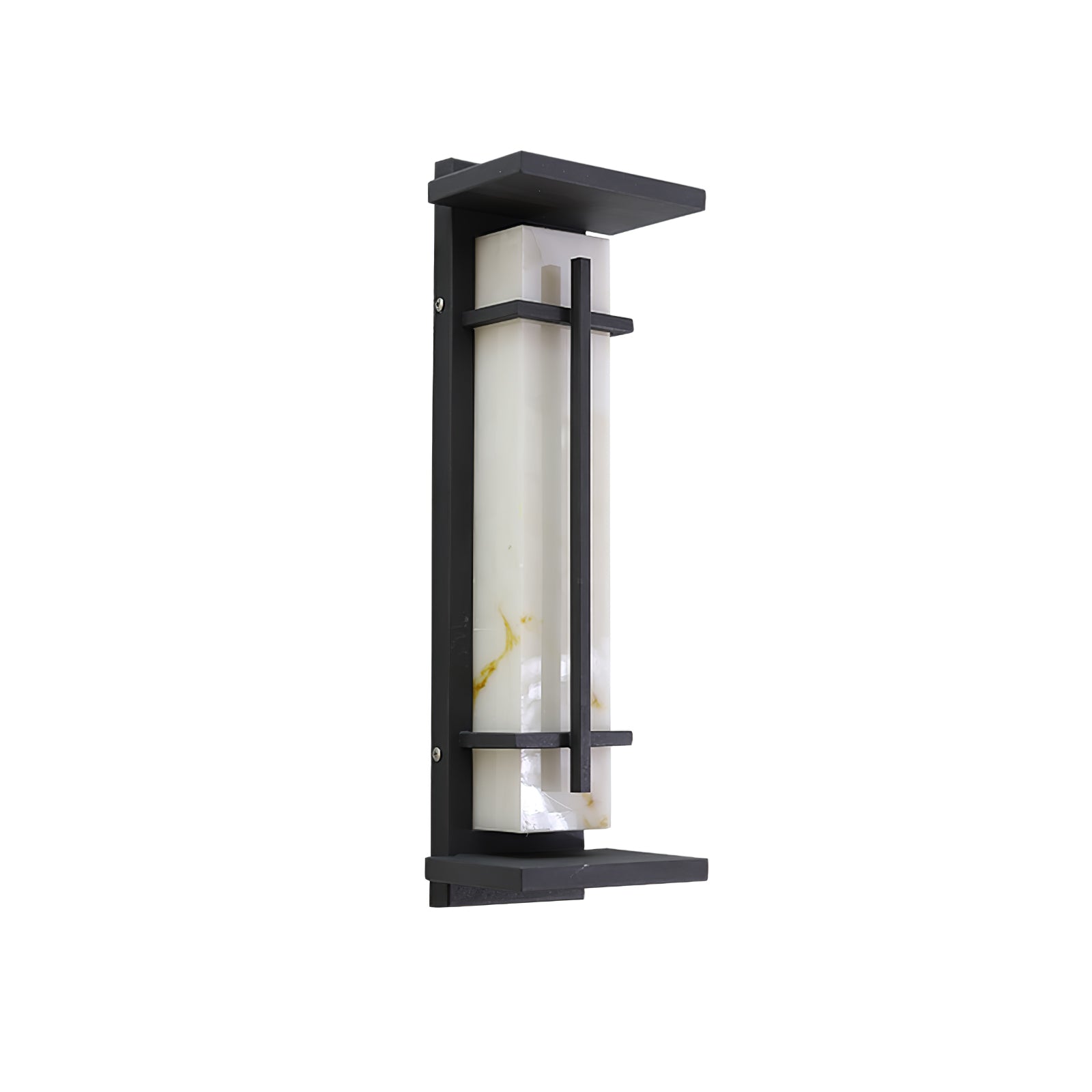 Ray Square Outdoor Wall Light Imitation Alabaster Waterproof - Neutral Decor