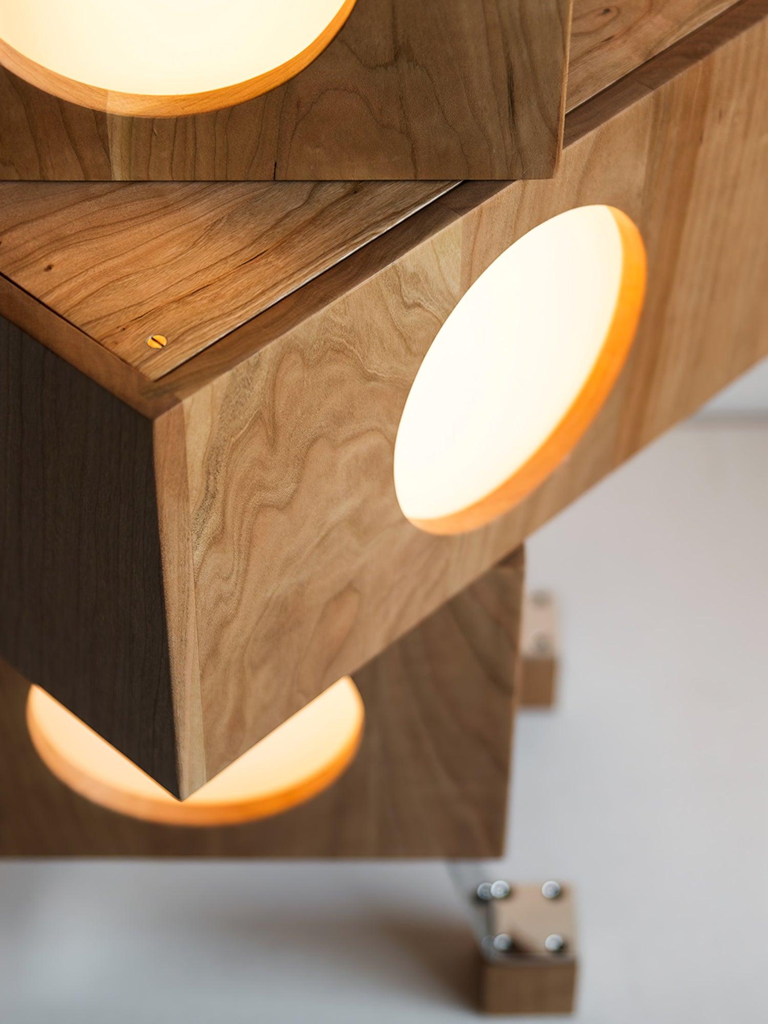 Zalynora Stacked Wood Floor Lamp