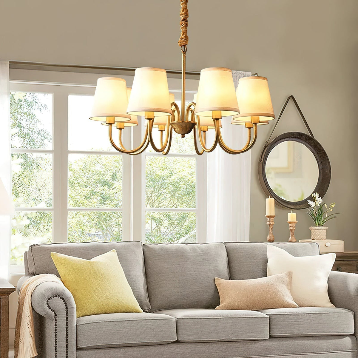 Dalen Traditional Stacey Fabric Chandelier