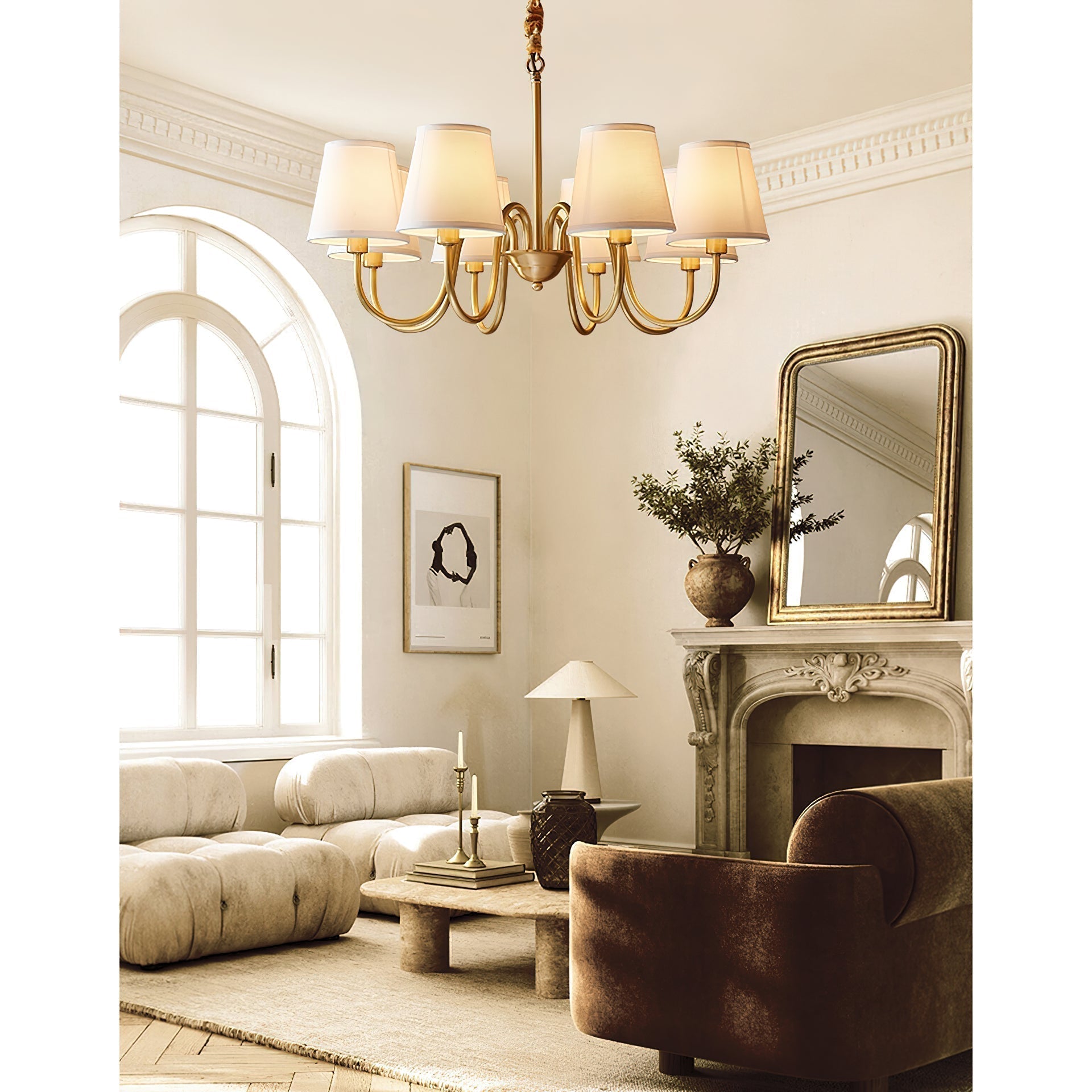 Dalen Traditional Stacey Fabric Chandelier