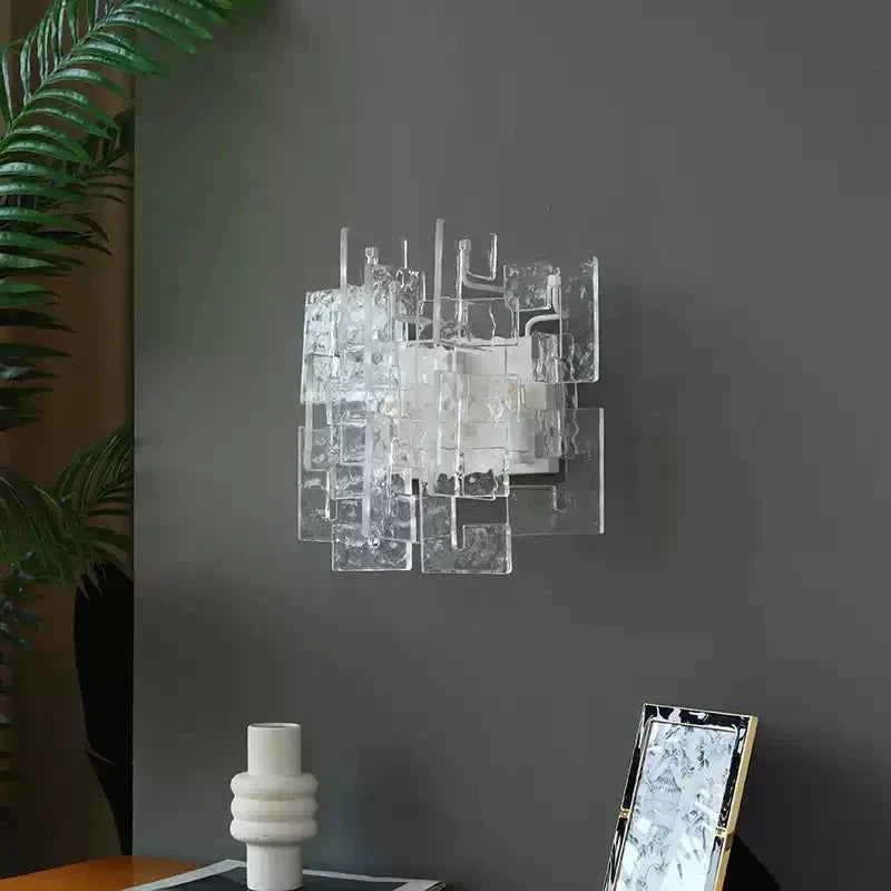 Stacked Glass Wall Sconce
