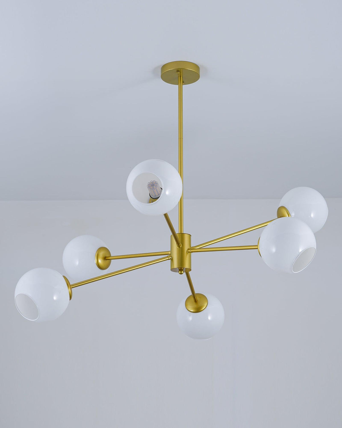 Aristin Chandelier Staggered Glass 6-Light