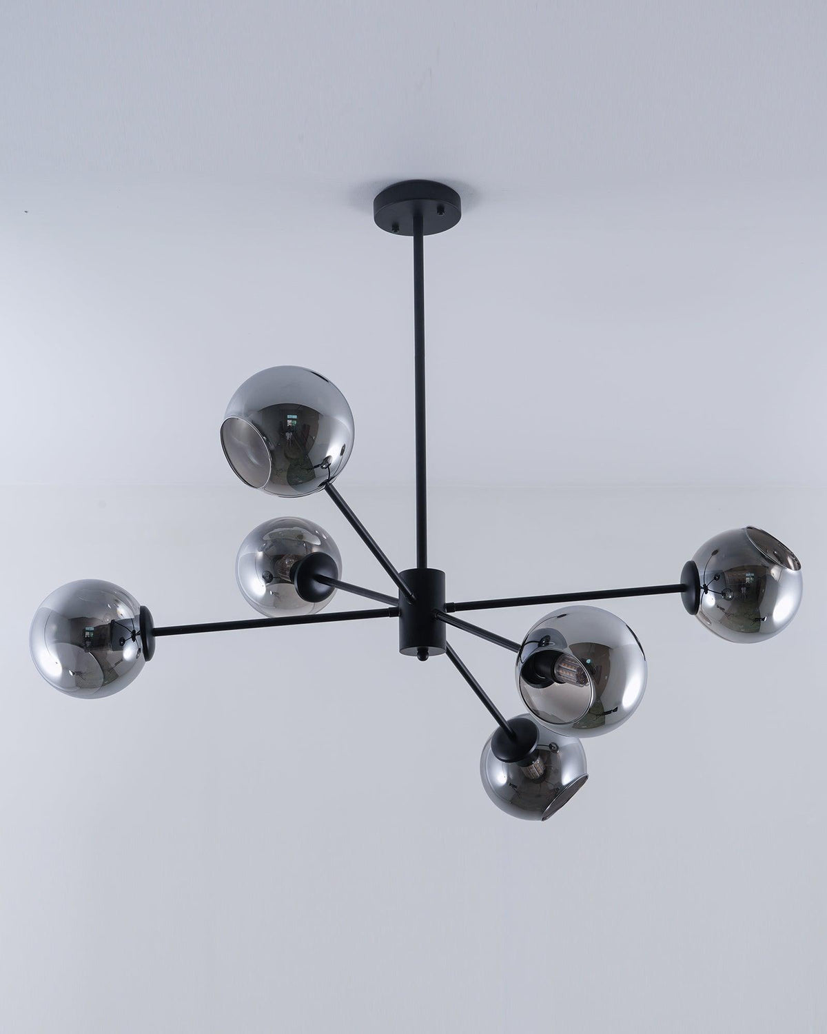 Aristin Chandelier Staggered Glass 6-Light