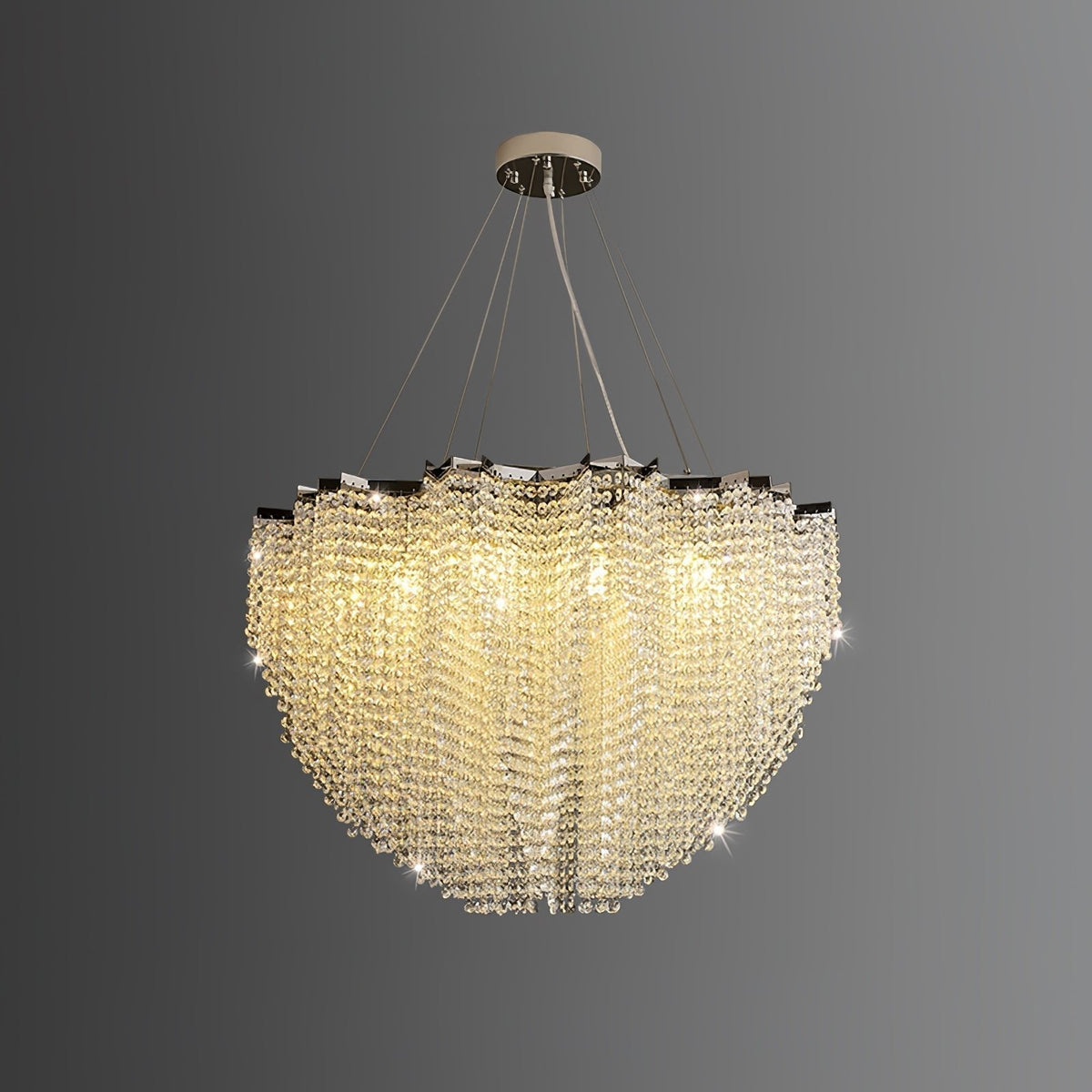 Zashayra Crystal Column Chandelier