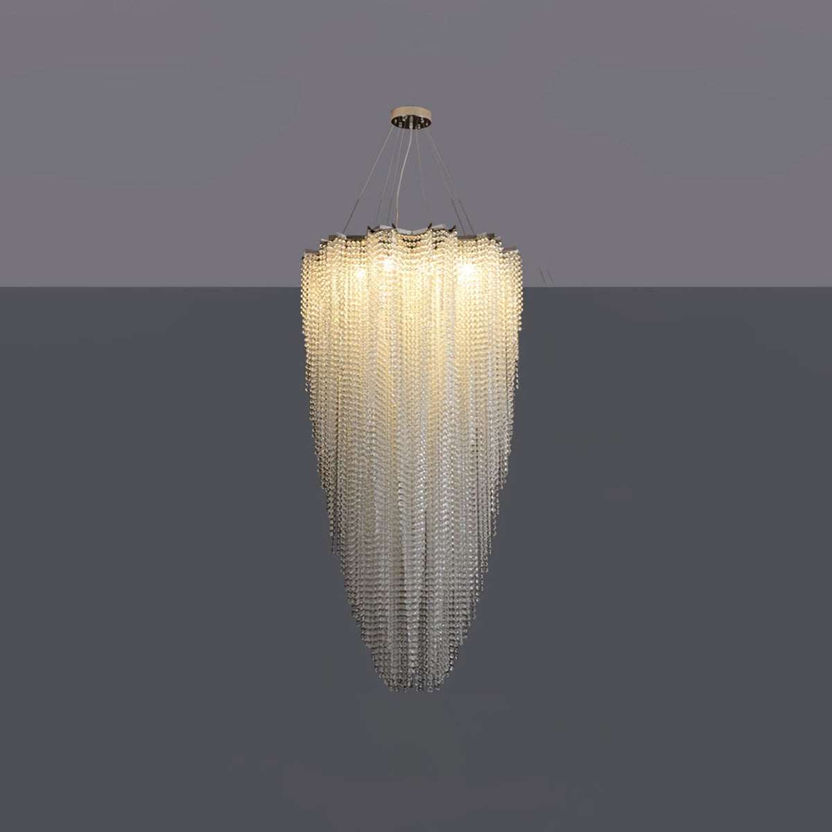 Zashayra Crystal Column Chandelier