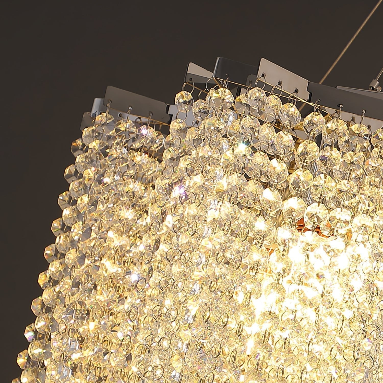 Zashayra Crystal Column Chandelier