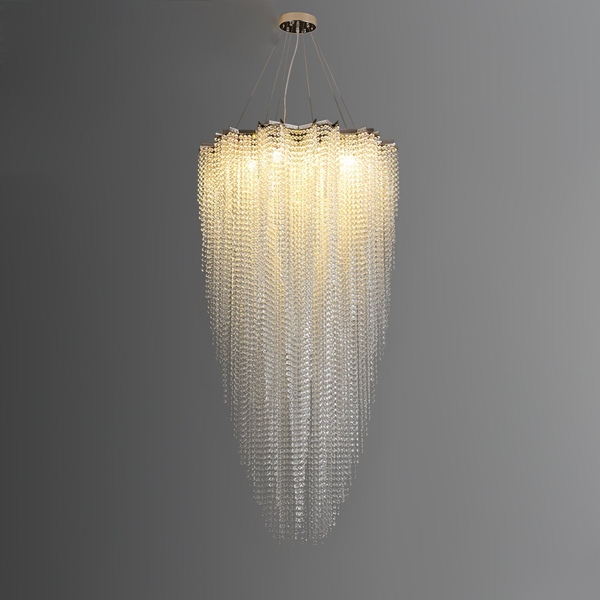 Zashayra Crystal Column Chandelier