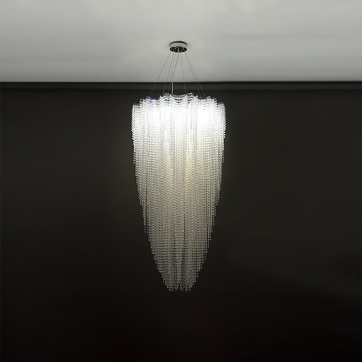 Zashayra Crystal Column Chandelier