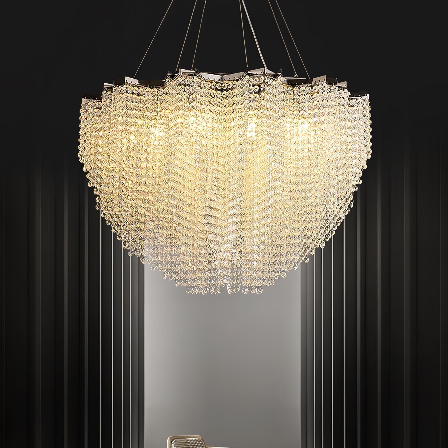 Zashayra Crystal Column Chandelier