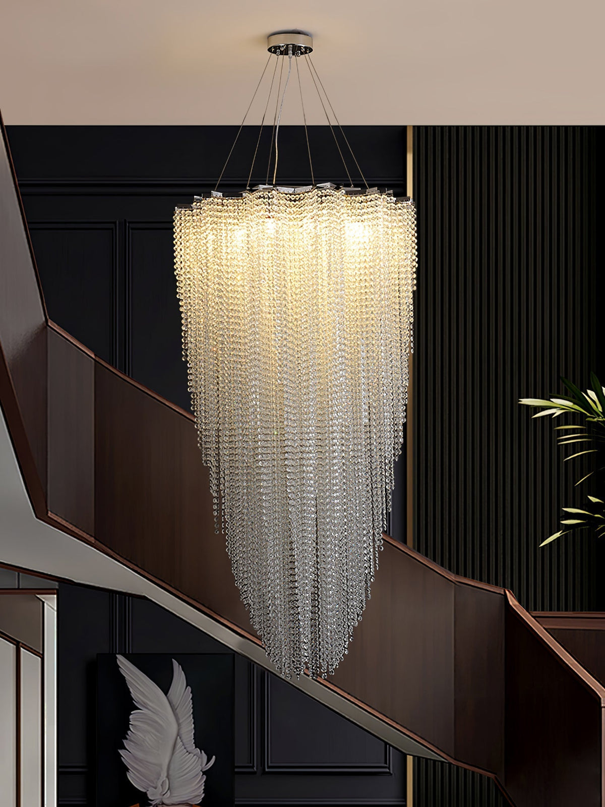 Zashayra Crystal Column Chandelier